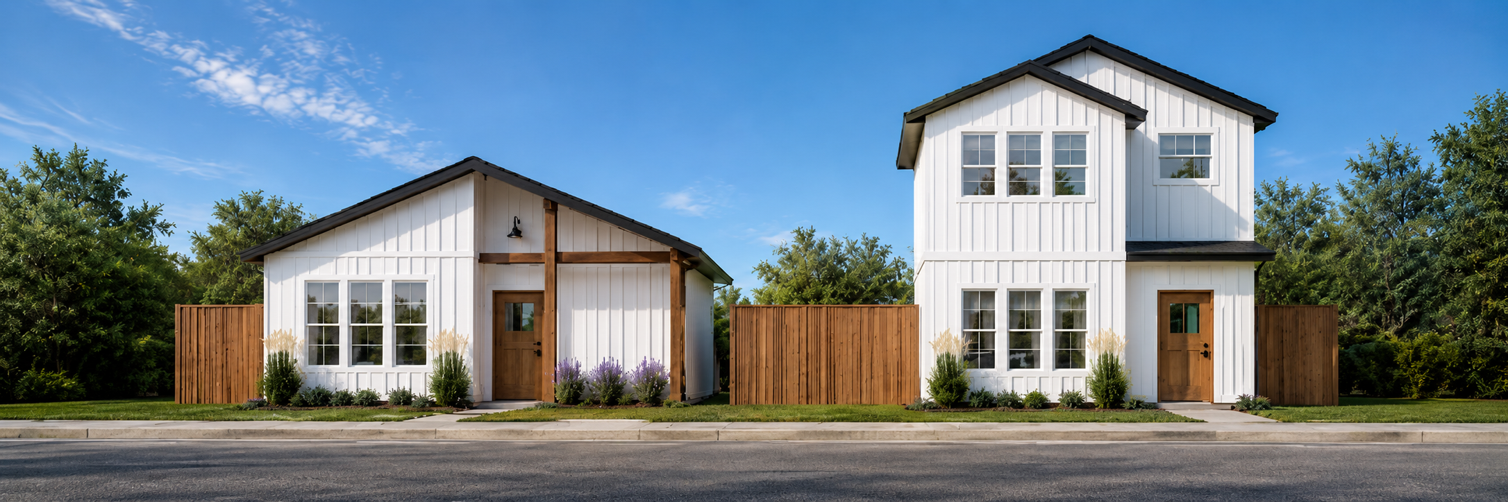Exterior rendering of Nisma Homes projects.
